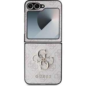 Guess PU 4G Metal Logo Zadní Kryt pro Samsung Galaxy Z Flip6 Pink