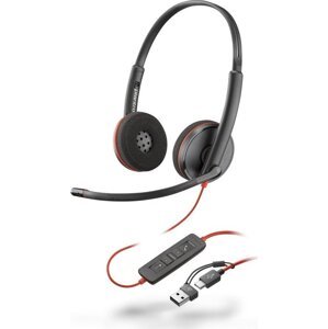 HP Poly Blackwire 3220 + USB-C/A adaptér