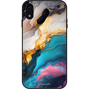iSaprio Lesklé pouzdro Color Marble 21 - iPhone XR