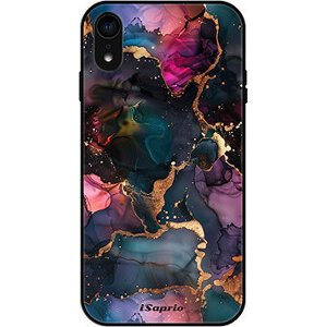 iSaprio Lesklé pouzdro Dark Marble 10 - iPhone XR