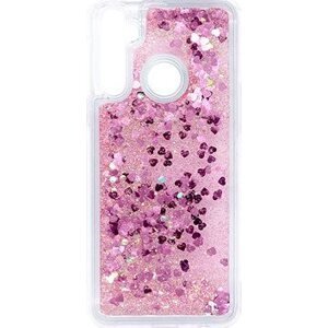 iWill Glitter Liquid Heart Case pre Realme C3 Pink