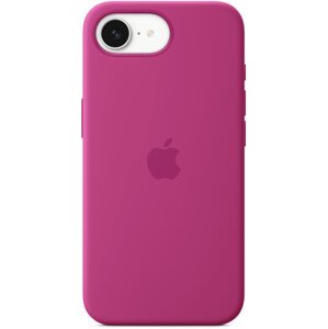 Apple Silikonový kryt na iPhone 16e fuchsiový