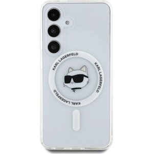 Karl Lagerfeld IML Choupette Head MagSafe Zadní Kryt pro Samsung Galaxy S25 Transparent