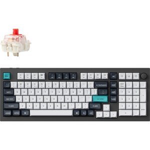 Keychron Q5 Max Swappable RGB Backlight Red Switch Knob Version – Black, US