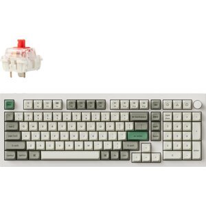 Keychron Q5 Max Swappable RGB Backlight Red Switch Knob Version – White, US