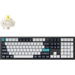 Keychron Q6 Max Swappable RGB Backlight Banana Switch Knob Version – Black, US