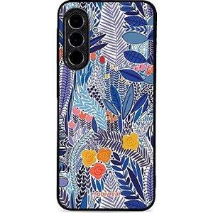 Mobiwear Glossy lesklý pre Samsung Galaxy A36 - Modrá kvetena
