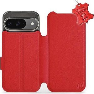 Mobiwear kožené flip knižkové pre Google Pixel 9 - Červené - L_RDS