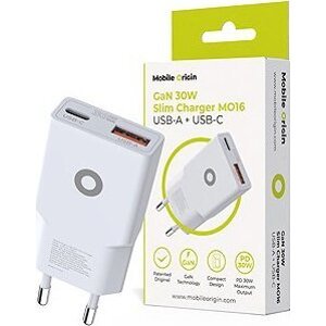 Mobile Origin GaN 30W Slim Charger TÜV MO16 - USB-A + USB-C