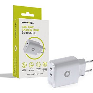 Mobile Origin GaN 65W Charger TUV MO19 - Dual USB-C