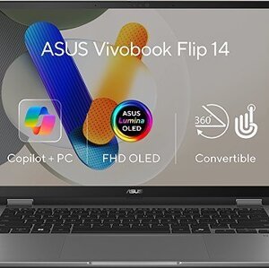 ASUS Vivobook 14 Flip TP3407SA-OLED040X Matte Gray kovový