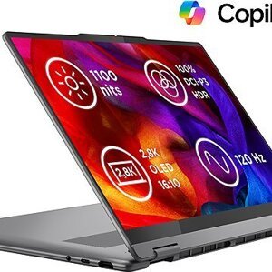 Lenovo Yoga 7 2-in-1 14ILL10 Luna Grey celokovový + aktivní stylus Lenovo + sluch. + myš + pouzdro