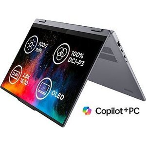 Lenovo IdeaPad 5 2-in-1 16AKP10 Luna Grey kovový + aktivní stylus Lenovo + sluchátka