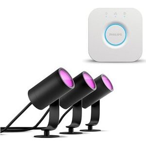 Lily Hue base unit spike black 3× 8 W 24 V + Philips HUE Bridge EÚ