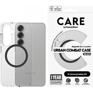 PanzerGlass CARE kryt Samsung Galaxy S25 Urban Combat číry/čierny QI