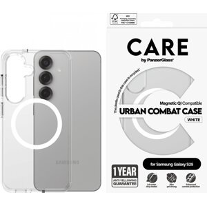 PanzerGlass CARE kryt Samsung Galaxy S25 Urban Combat číry/biely QI