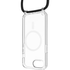 FIXED MagPure Neck s černou šňůrkou na krk pro Apple iPhone 16e 5G