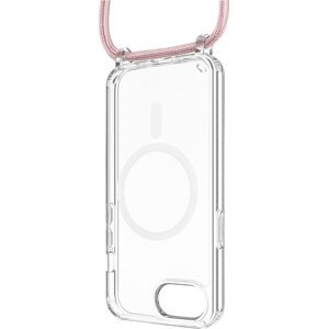 FIXED MagPure Neck s růžovou šňůrkou na krk pro Apple iPhone 16e 5G