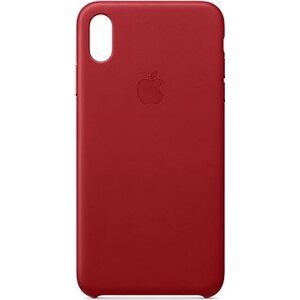 iPhone XS Max Kožený kryt červený