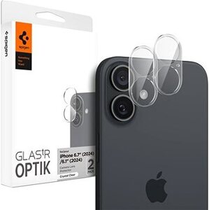 Spigen Glass tR Optik 2 Pack crystal clear iPhone 16/16 Plus