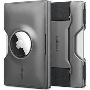 Spigen Wallet S Card Holder with Card Key Ring Gunmetal AirTag
