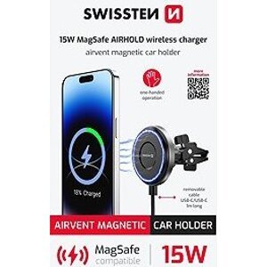 Swissten magnetický držiak do ventilácie Airhold 5 W/7,5 W (kompatibilný s MagSafe)
