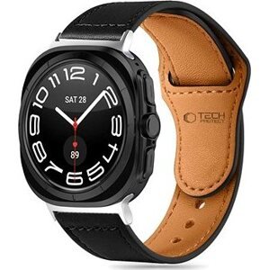 Tech-Protect Leatherfit na Samsung Galaxy Watch Ultra, 47 mm, čierny