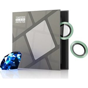 Tempered Glass Protector zafírové pre kameru iPhone série 11, 0,3-karátové, zelené