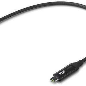 Ubiquiti Unify napájecí a datový kabel s displejem nabíjení, až 100 W, až 480 Mbps, 0,3 m, černý