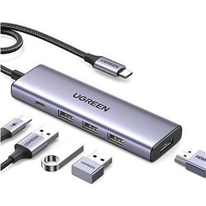 UGREEN 5-in-1 USB-C to HDMI/3× USB 3.0/PD