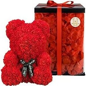 Medvídárek Big Romantic 40 cm svetlo červený