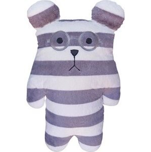 SCANquilt plyšák FRIEND - CRAFTHOLIC Sloth JR pruhy bílošedý