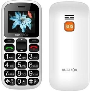 Aligator A321 Senior White + stolná nabíjačka