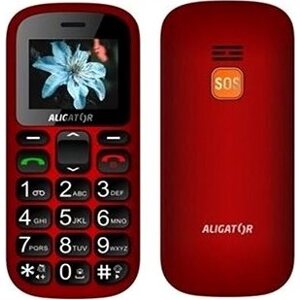 Aligator A321 Senior červeno-čierny + stolná nabíjačka