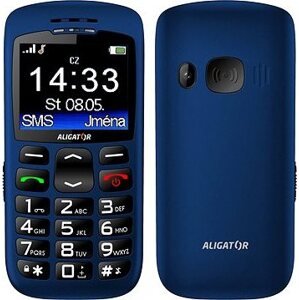 Aligator A670 Senior Blue + Stolná nabíjačka