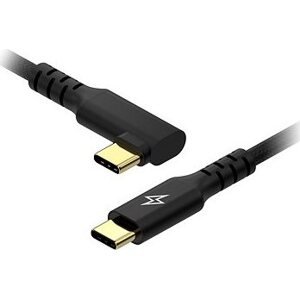 AlzaPower 90AluCore USB-C to USB-C 2.0, 100 W, 2 m – čierny