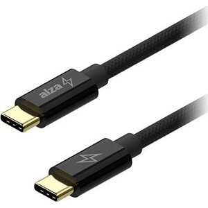 AlzaPower CompactCore USB-C to USB-C 2.0, 100 W, 1 m – čierny