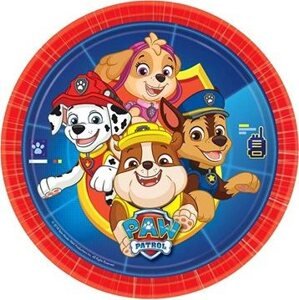 Amscan Taniere Paw patrol Labková patrola 23 cm 8 ks