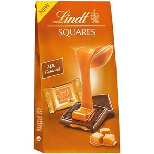 LINDT Squares Mliečna Čokoláda S Karamelovou Náplňou 144 g