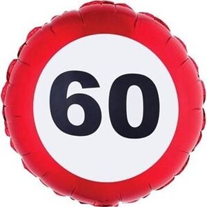 Balón foliový dopravní značka 60