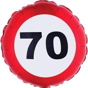 Balón foliový dopravní značka 70