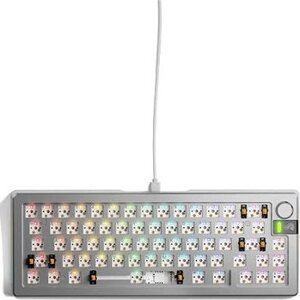 GLORIOUS GMMK 3 PRO 65 % Barebones Wired Silver – US