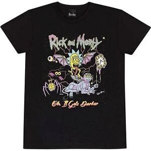 Rick and Morty – Oh It Gets Darker – tričko M