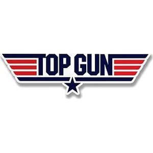 Hybris Production AB Samolepka Top Gun Logotype 12 cm