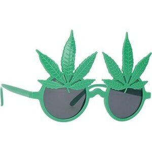 Folat Párty okuliare s konopnými listami – marihuana