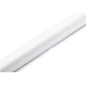 PARTYDECO Organza biela – svadba – 36 × 900 cm