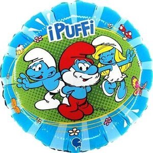 Foliový balónek šmoulové- smurf - 46 cm