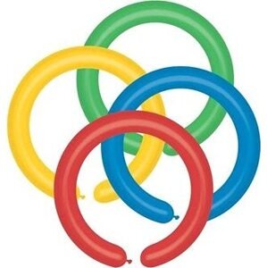 SMART BALLOONS Balónik modelovací Gemar úzke – farebný mix 100 ks