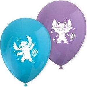 SMART BALLOONS Balóniky latexové Stitch a angel, 28 cm, 8 ks