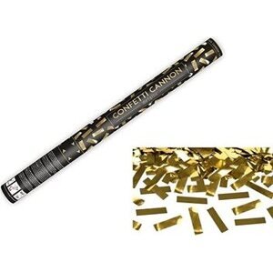 Párty konfety 60 cm – zlaté metalické – silvester